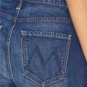 MOTHER The Dodger Short Fray in Bunny Hop Denim Jeans